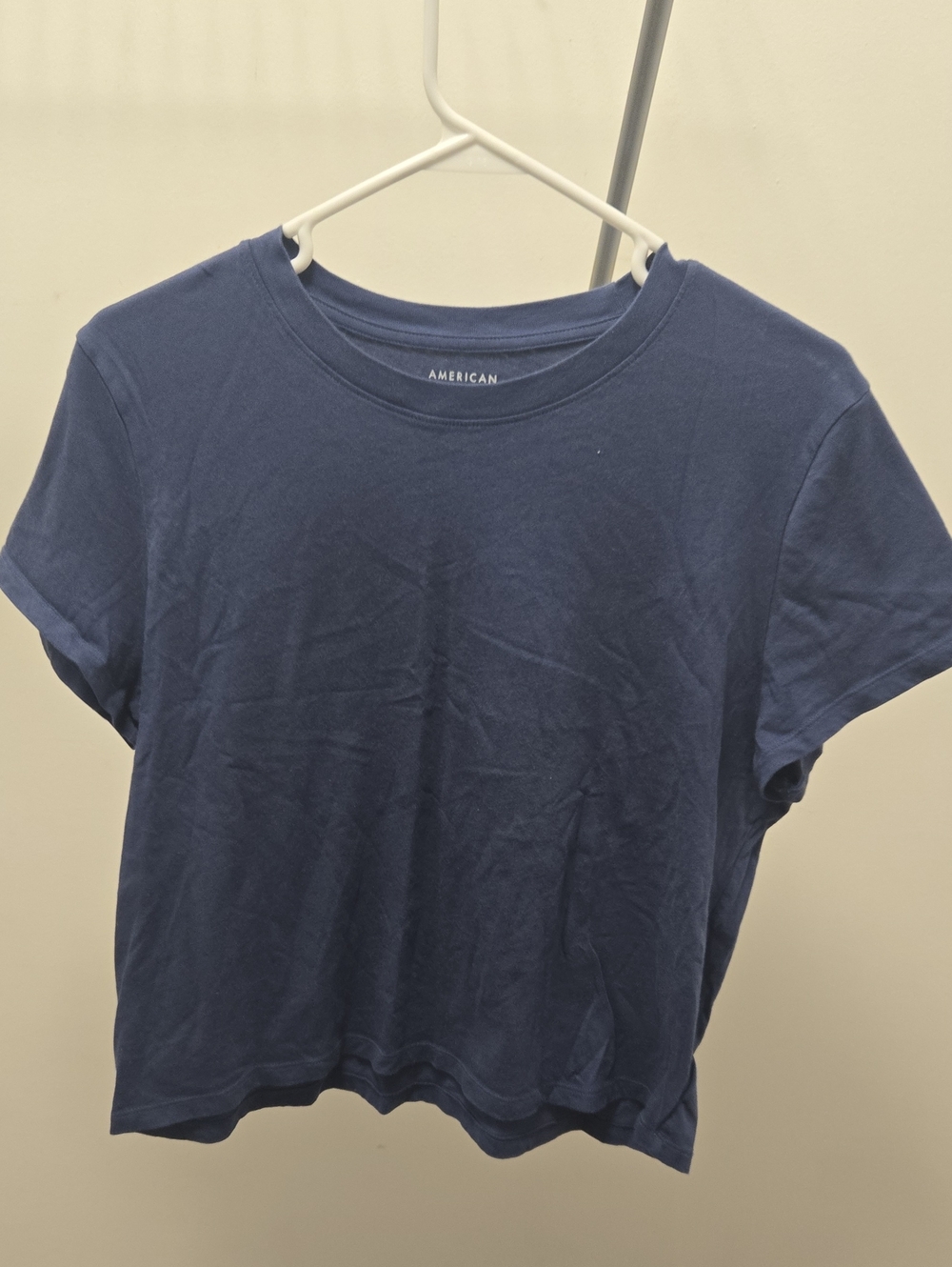 American Eagle Crewneck Cotton Tee - Navy Blue